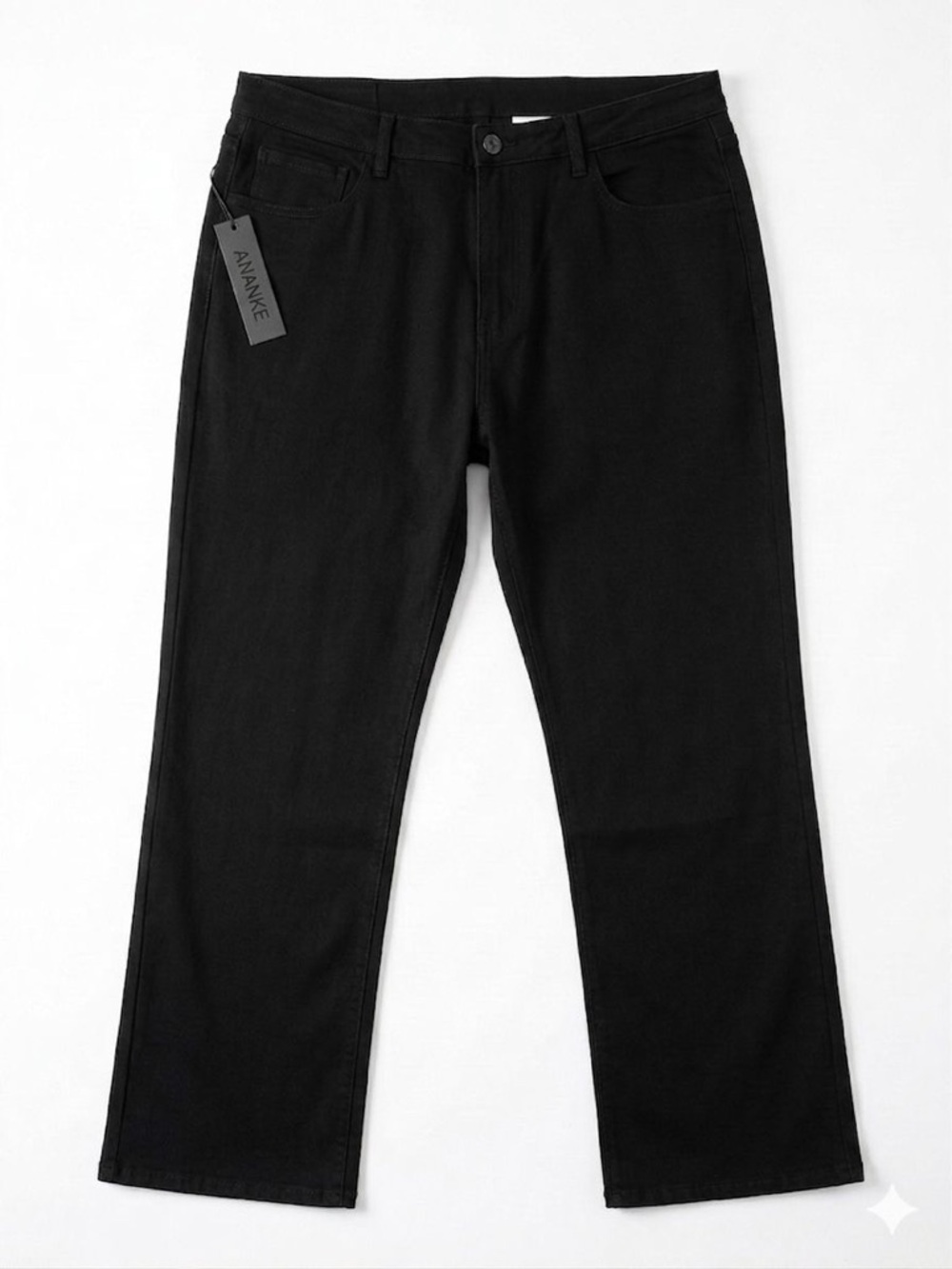 Ananke Black Straight-Leg Men's Jeans- 40